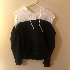 Cold shoulder hoodie